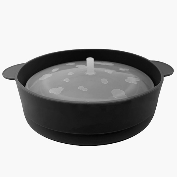 Popcorn Mikrovågsugn Silikon Vikbar DIY Popcorn Bucket Bowl Mak Mörkblå Black