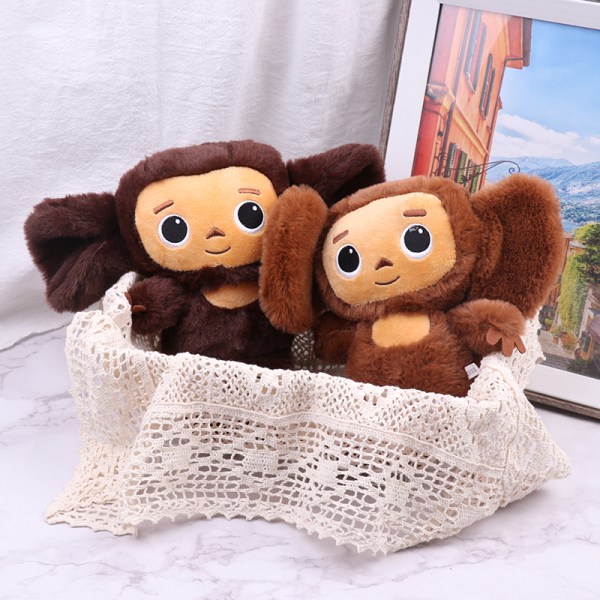 1st Big Ear Monkey Long Plyschleksaker Ryssland Cheburashka Fyllda A Brown Onesize Light brown