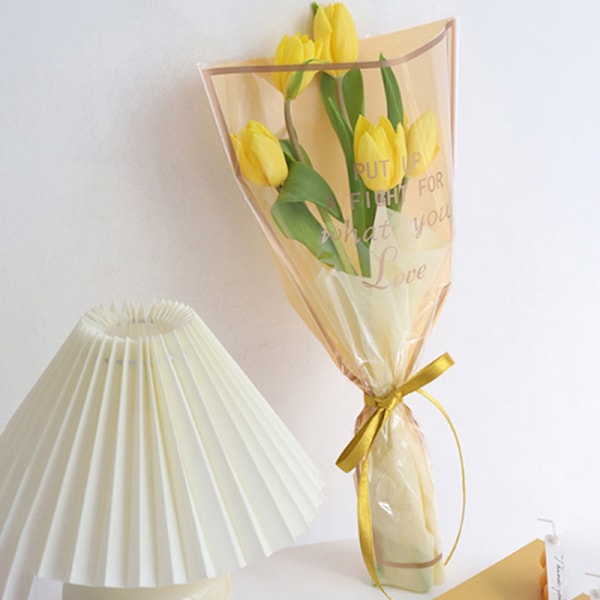 50 st/lot Omslagspapper för blommor Rose Florist Förpackning Pap Grey 12*44,5*4cm