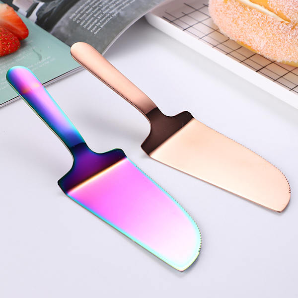 Pizzaskyffel Lång livslängd Lätt att greppa rostfritt stål neon