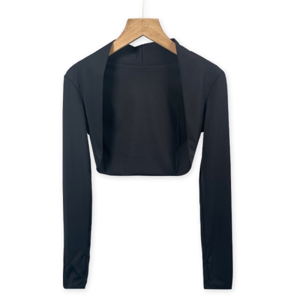 Sport Cardigan Yoga Coat Outdoor Skjortor Gym Dam Blus grå L gray S