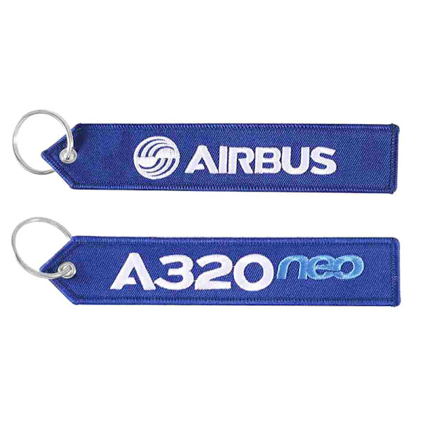 Airbus Nyckelring Telefonremmar Broderi A320 Aviation Nyckelring AIRBUS RED