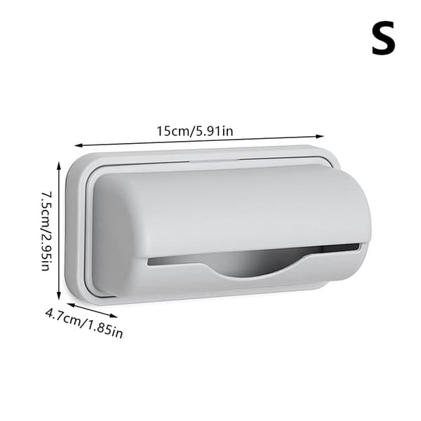 Förvaringslåda soppåse Dispenser för köksbadrumsväska Beige S Gray L