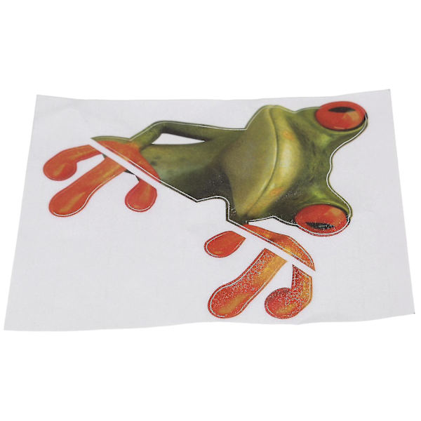 3D Frog Pio Intressant bildekal Fönsterlastbilsdekal