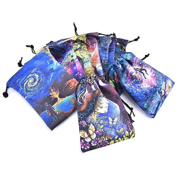 Tarots Dragsko Paket Förvaringsväska Oracle Card Witch Divination Tillbehör