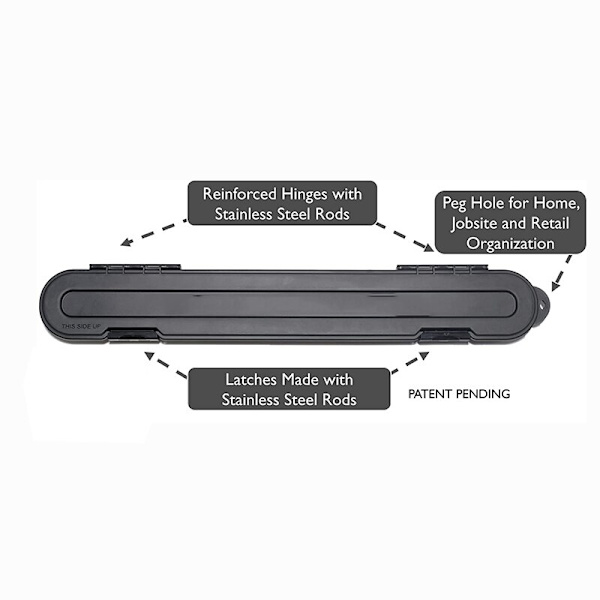 Chain Locker Motorsåg Chain Storage Locker Case svart 50 *10 *6 CM gray