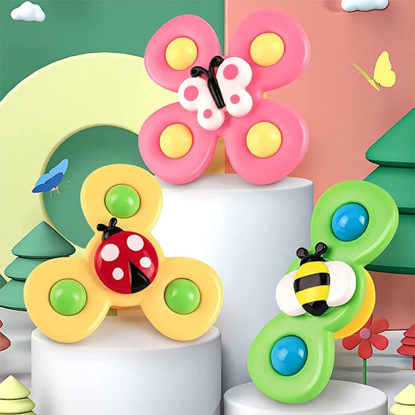 Baby Sucker Spinning Top Toy Fidget Spinner Badleksak Insekter