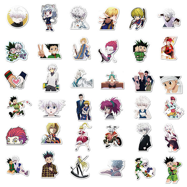 100st Pack X Hunter Anime Stickers Laptop Cykel Gitarr Skat