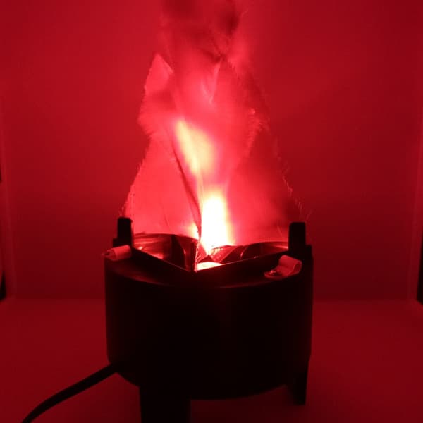 Simulerad 3D Fire Flame Lighting Hängande Fire Pit Lamp röd 2st 2pcs