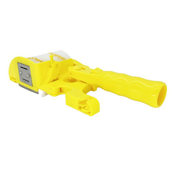 Clean- Paint Edger Roller Brush Safe Tool for Home Room Wall Ce Yellow onesize