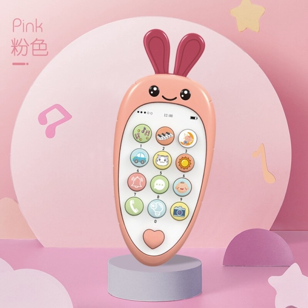 Baby mobiltelefon leksak gåvor rosa rädisa pink giraffe