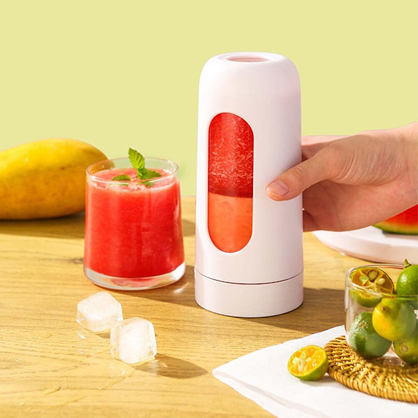 Elektrisk Juicer Mini Portable Blender USB Uppladdningsbara mixers vit 300ml