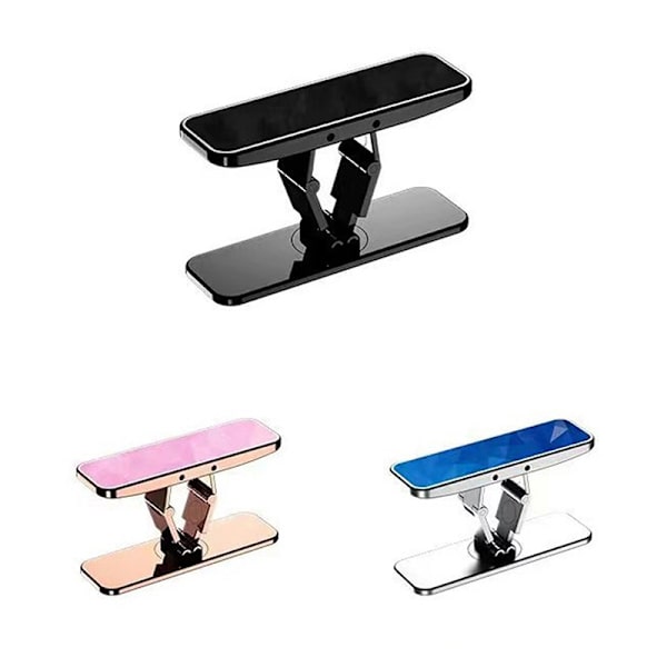 Metalltelefonstativ 360 Rotate Kickstand Mini Folding Mount Holde Silver Silver