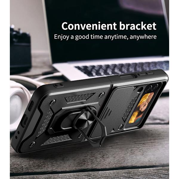 Magnetisk Mobilskal Samsung Z Flip 4/Z Fold 4 Mobilhållare Bil grön