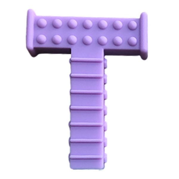 Sensoriska tuggrör Leksaker för barn T Shape Oral Motor Tool Blå Purple