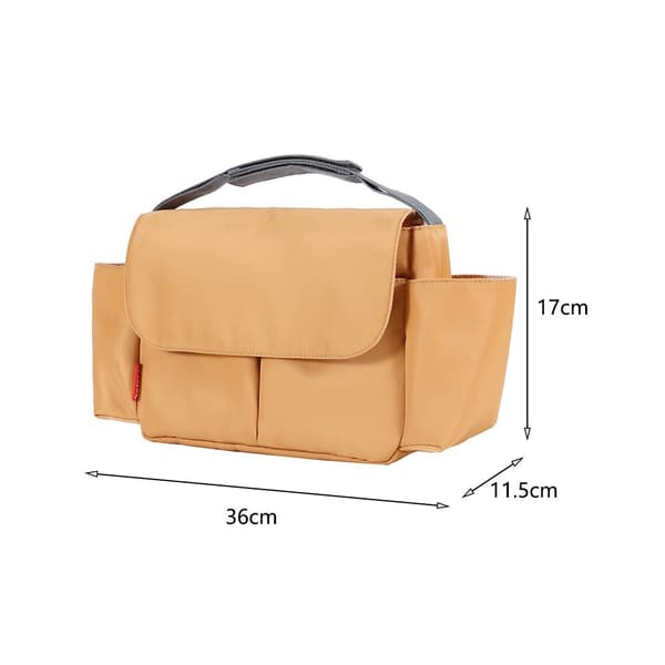 Barnvagn multifunktionell förvaringsväska flaskhållare grå blue
