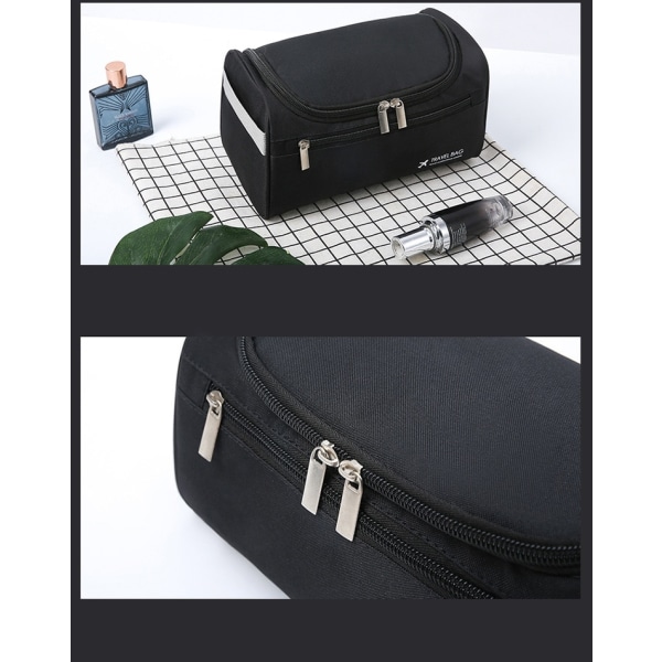 Bärbar får en åkpåse med toalettartiklar balck navy blue