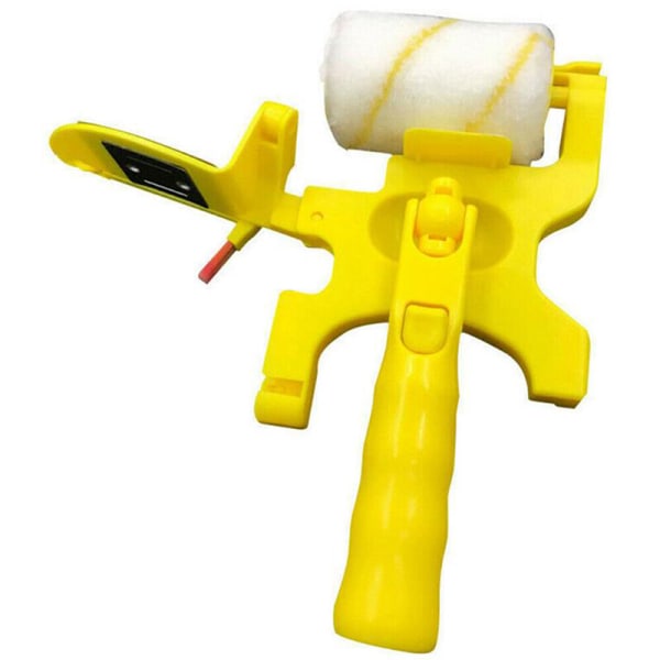 Clean- Paint Edger Roller Brush Safe Tool for Home Room Wall Ce Yellow onesize