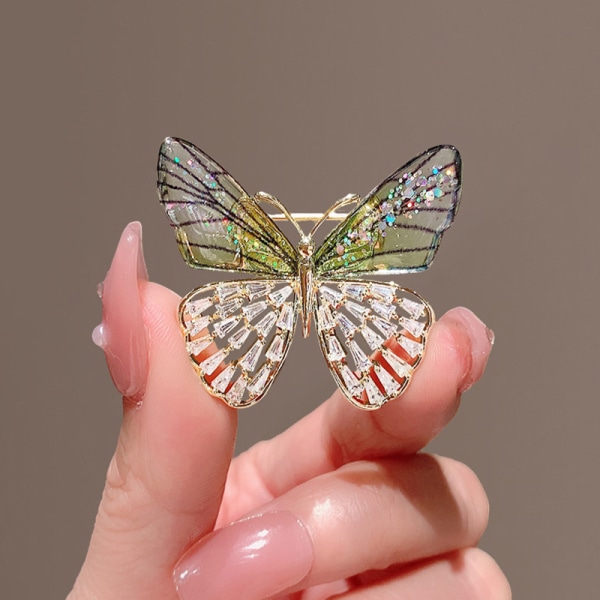 Gradient Crystal insekt Broschlegering för kvinnor Bee Bee