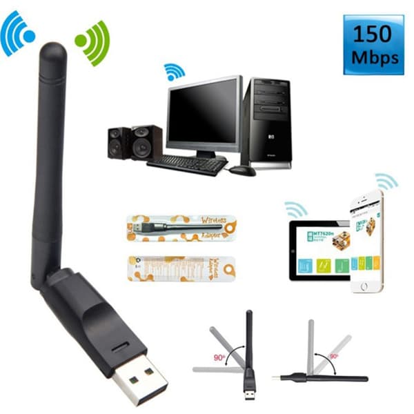 150 Mbps trådlöst nätverkskort Mini USB WiFi-adapter