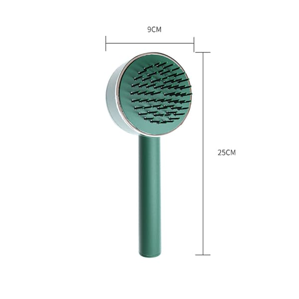 Fleeciness curl luftkudde massera en kam vit white