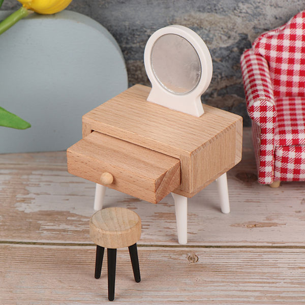 1: 12 Dockhus möbler scen ornament Mini simulering klänning A A