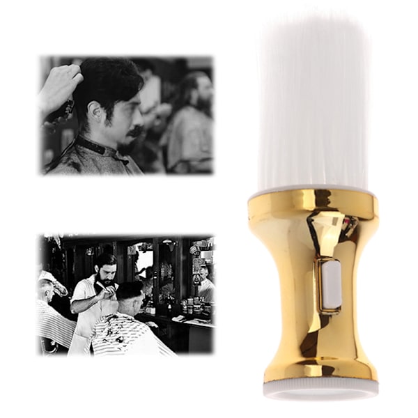 Lägg till Switch Brush Face Neck Duster Brushes Barber Beard Clean Br Red Silver