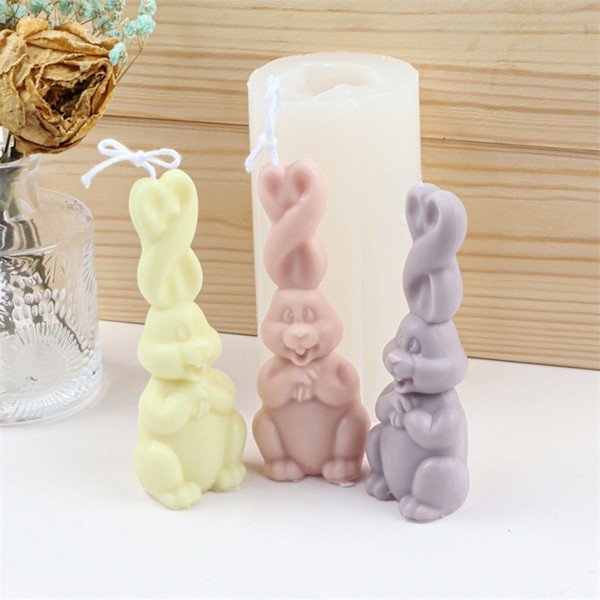 Påskkaninljusform Long Ear Bunny Silikonform