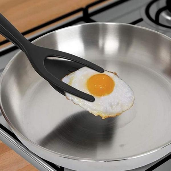 Multifunktionell silikon non-stick spatel, stekt ägg spatel