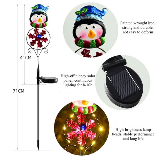 2-pack Solar Garden Lights Utomhusdekor santa Elk