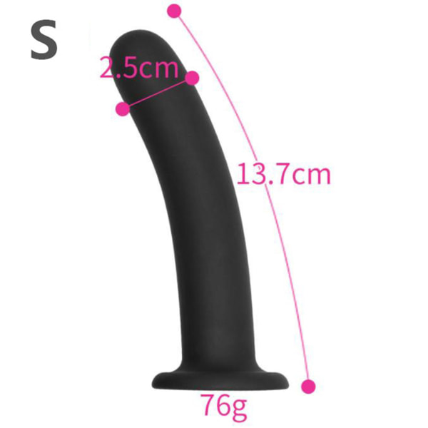 Förläng Svart Silikon Anal-Plug Kvinnor Säker Erotisk Produkt Plug Lätt AV Anal-Trainer M S