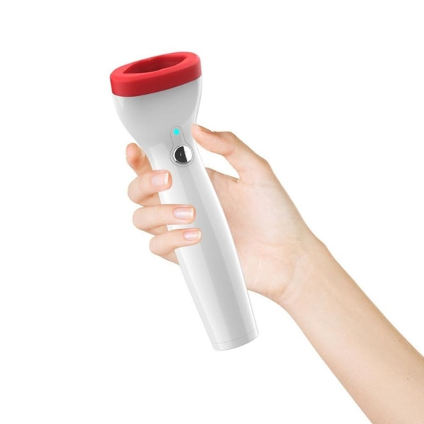 Silikon Electric Lip Plump Enhancer Beauty Care Tool vit+röd 90*150*50mm