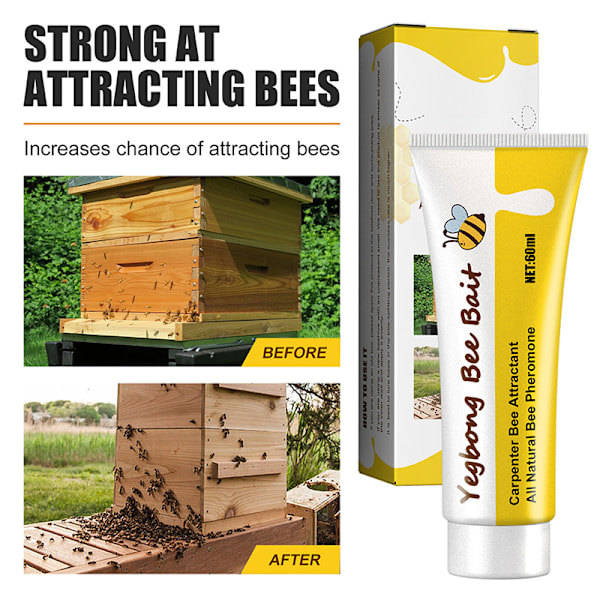 60 ML Biburbete Verktyg Biodlingsdrag lockande Swarm Bee T