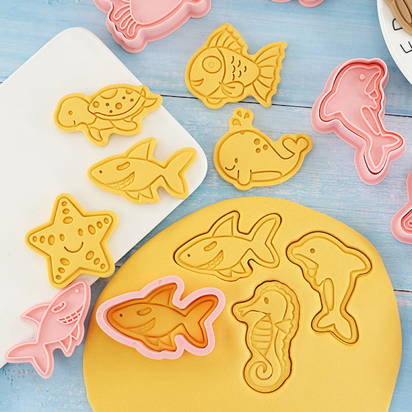8st Ocean Animal Cookie Form Biscuit DIY Cake Tools
