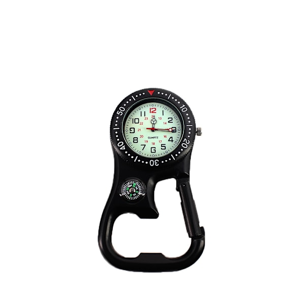 Clip-on karbinhake Luminous Face Backpacker Fob Watch blå
