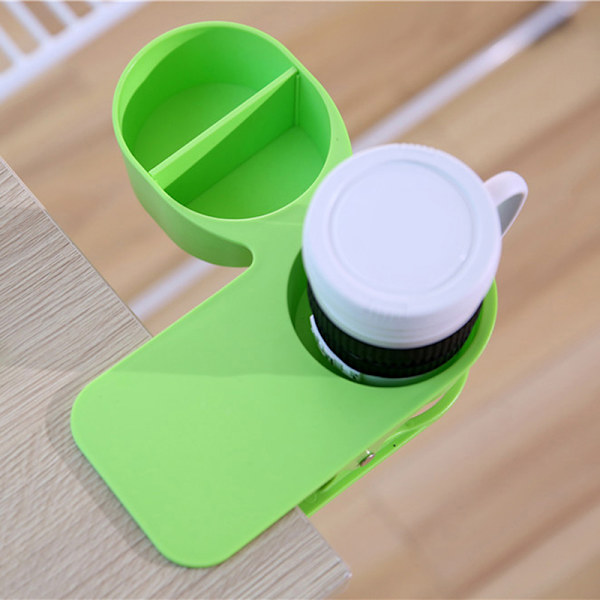 Förvaringsställ Vattenkoppshållare Clip Skrivbord Flaskhylla Blue Green