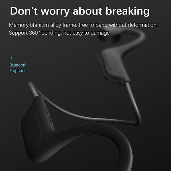 Bluetooth -headset benledningsvattentätt sportheadset