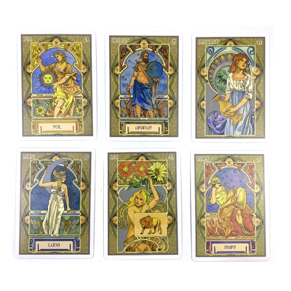 Astrologiskt Oracle Card Tarot Prophecy Divination Deck Family Flerfärgad en one size
