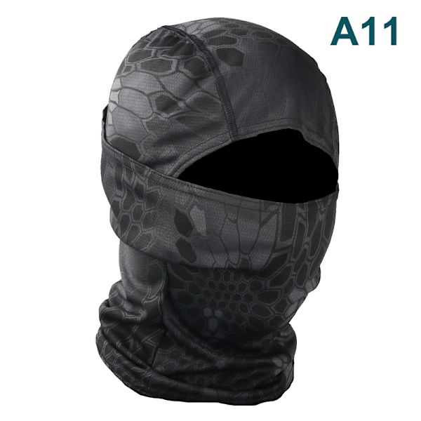 Kamouflage Balaclava Full Face Wargame Cykelhjälm Liner A1 A11