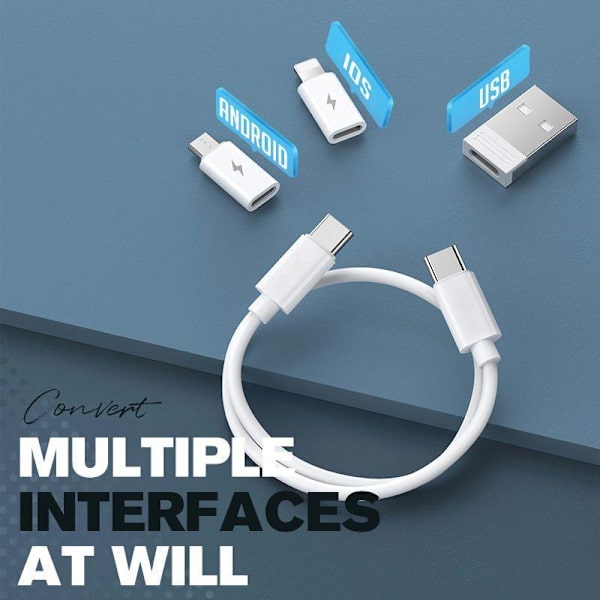 Mini Digital Gadgets Batteriladdare Kabelförvaring Set blå 29cm white