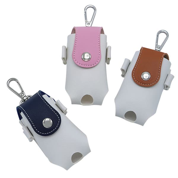 Golf Mini Bag PU Läder med Golf Tees Golfbälte Rosa
