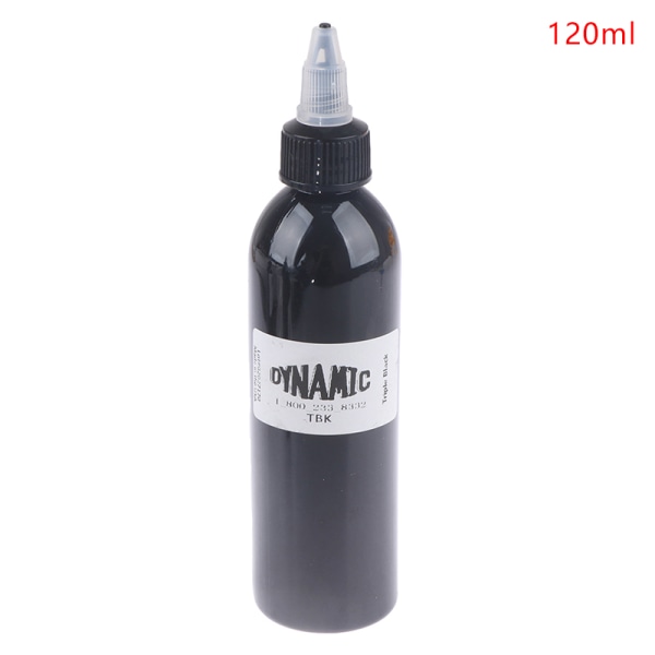 120 ml Svart Set Pigmentflaska Permanent Makeup 60ML 120ML