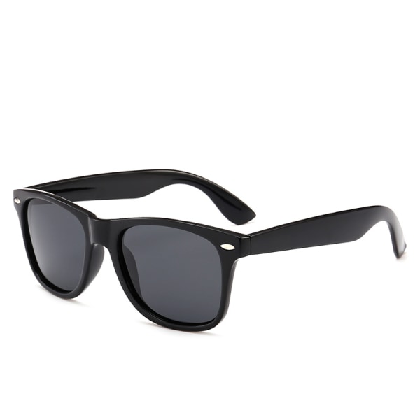 Vintage polariserade solglasögon unisex svart
