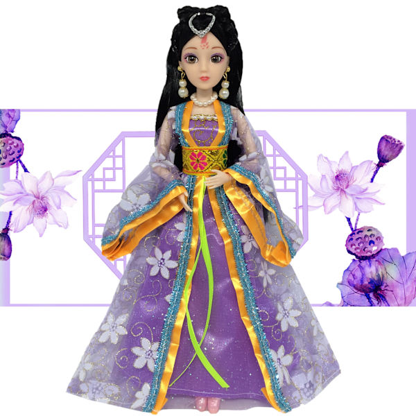 8 stycken 30cm Barbie docka kläder Mode pälströja coa A C