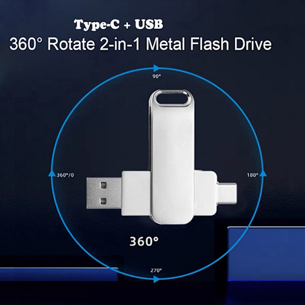 1 ST Pennenhet 64GB OTG Typ C USB 2.0 Flash Drive