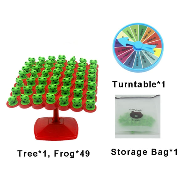 Montessori matteleksaker Groda Balansträd Pedagogisk grön+röd 32*17,5*3cm (förpackning)