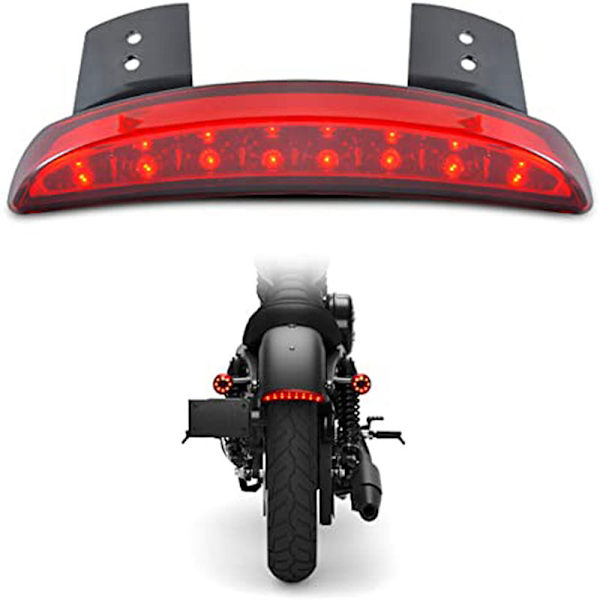 Montering av Motorcykel XL883 1200 Led Baklykta bak Röd Red