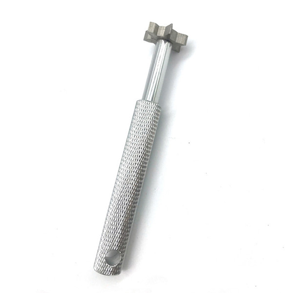 Golfklubba Grooving Sharpening Tool Sharpener Alloy Wedge Silver Silver