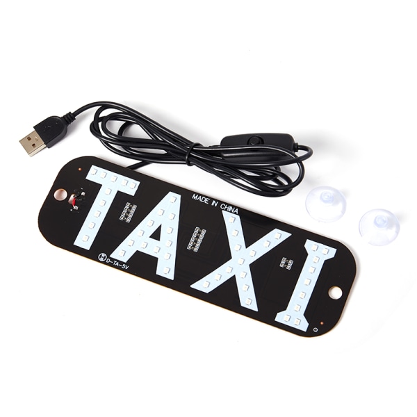 12V LED Bil Taxi Cab Indikator Energi Vindskylt Lampa Blå Red