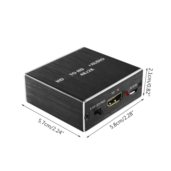 för HDMI Audio Extractor Splitter 4Kx2K/3D för HDMI Audio Splitter Stereo med power för HDMI Audio Adapter för HD